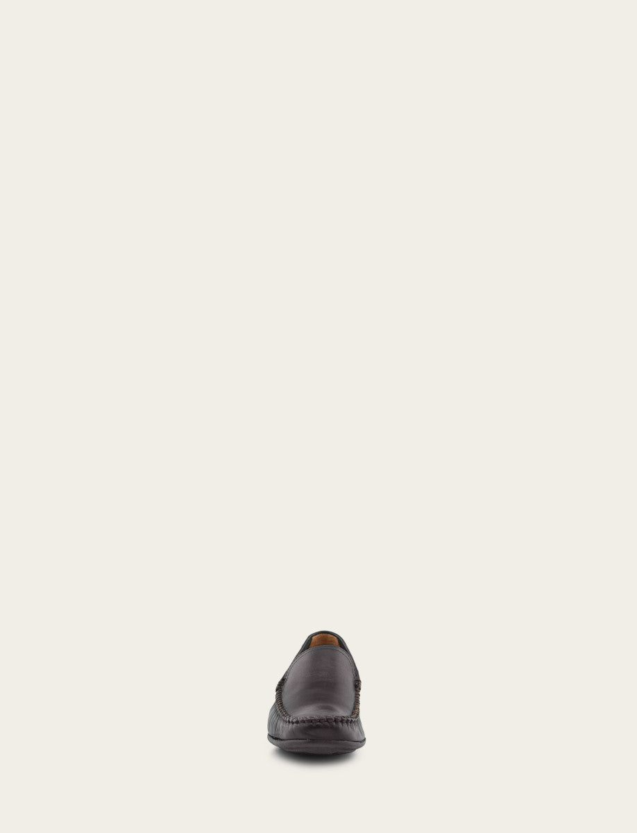 Men's Black Lewis Venetian Loafers - Black