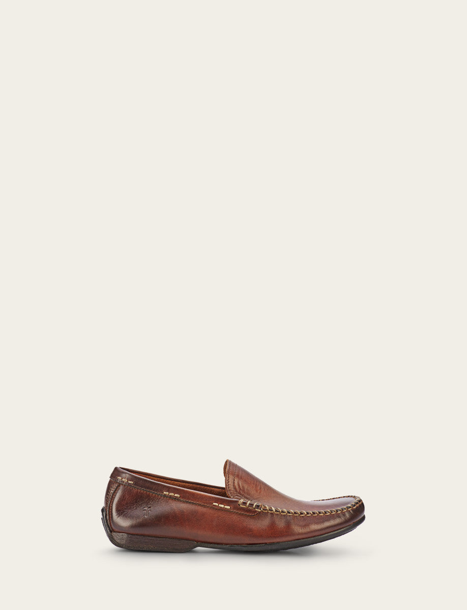Men's Cognac Lewis Venetian Loafers - Cognac