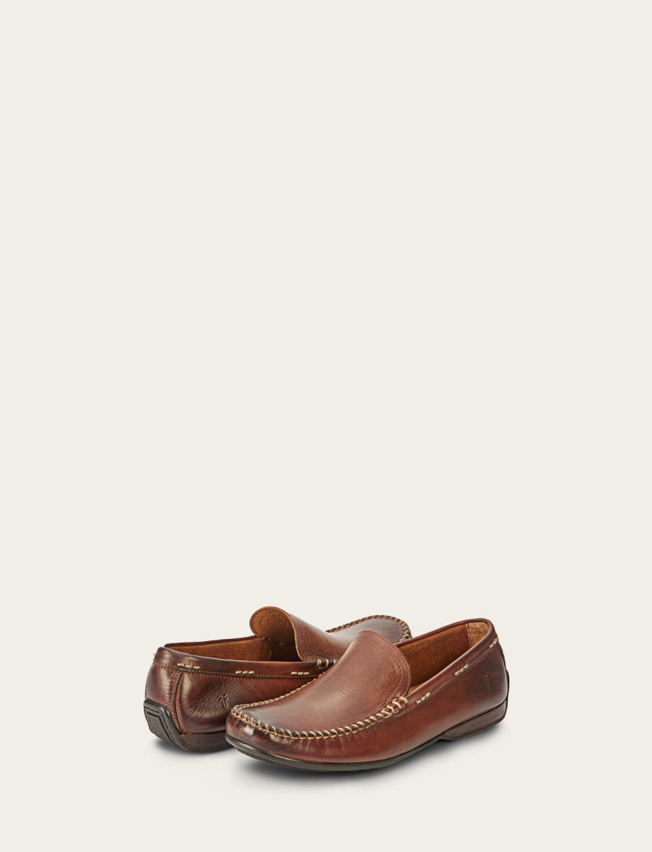 Men's Cognac Lewis Venetian Loafers - Cognac