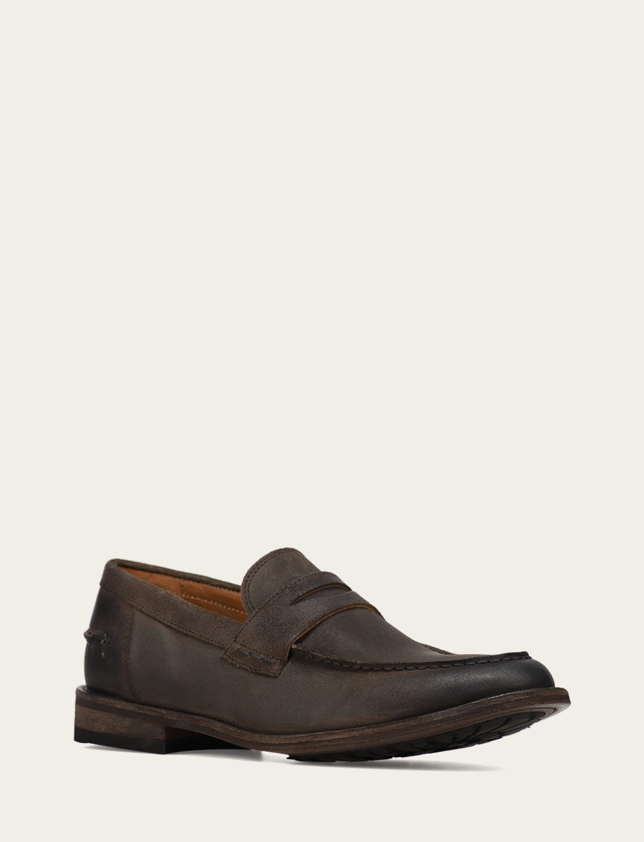 Men's Chocolate Tyler Flex Penny Loafers - Chocolate