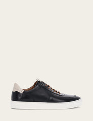 Men's Black Astor Low Lace Court Sneakers - Black