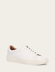 Men's White Astor Low Lace Slip On Sneakers - White