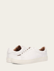 Men's White Astor Low Lace Slip On Sneakers - White