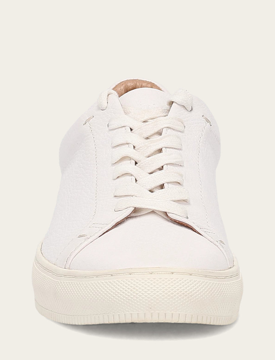 Men's White Astor Low Lace Slip On Sneakers - White