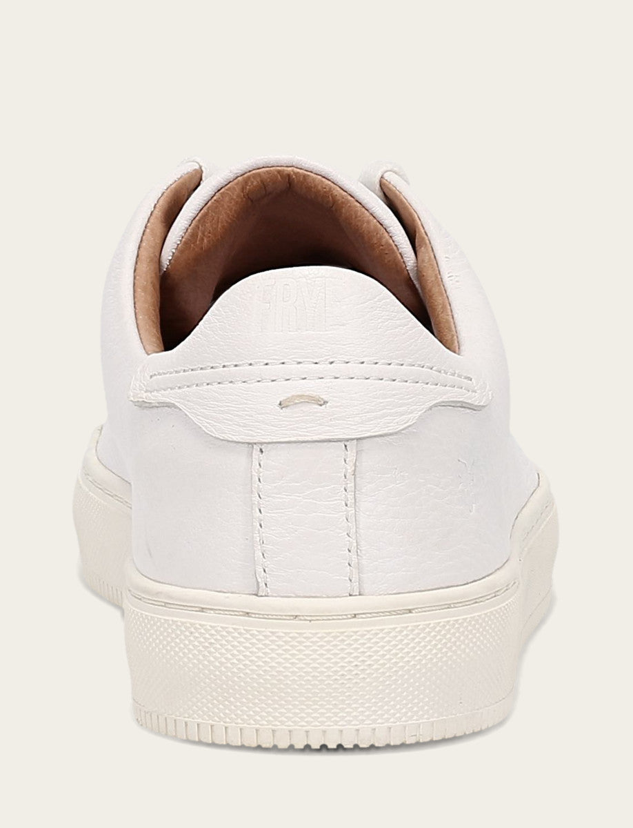 Men's White Astor Low Lace Slip On Sneakers - White