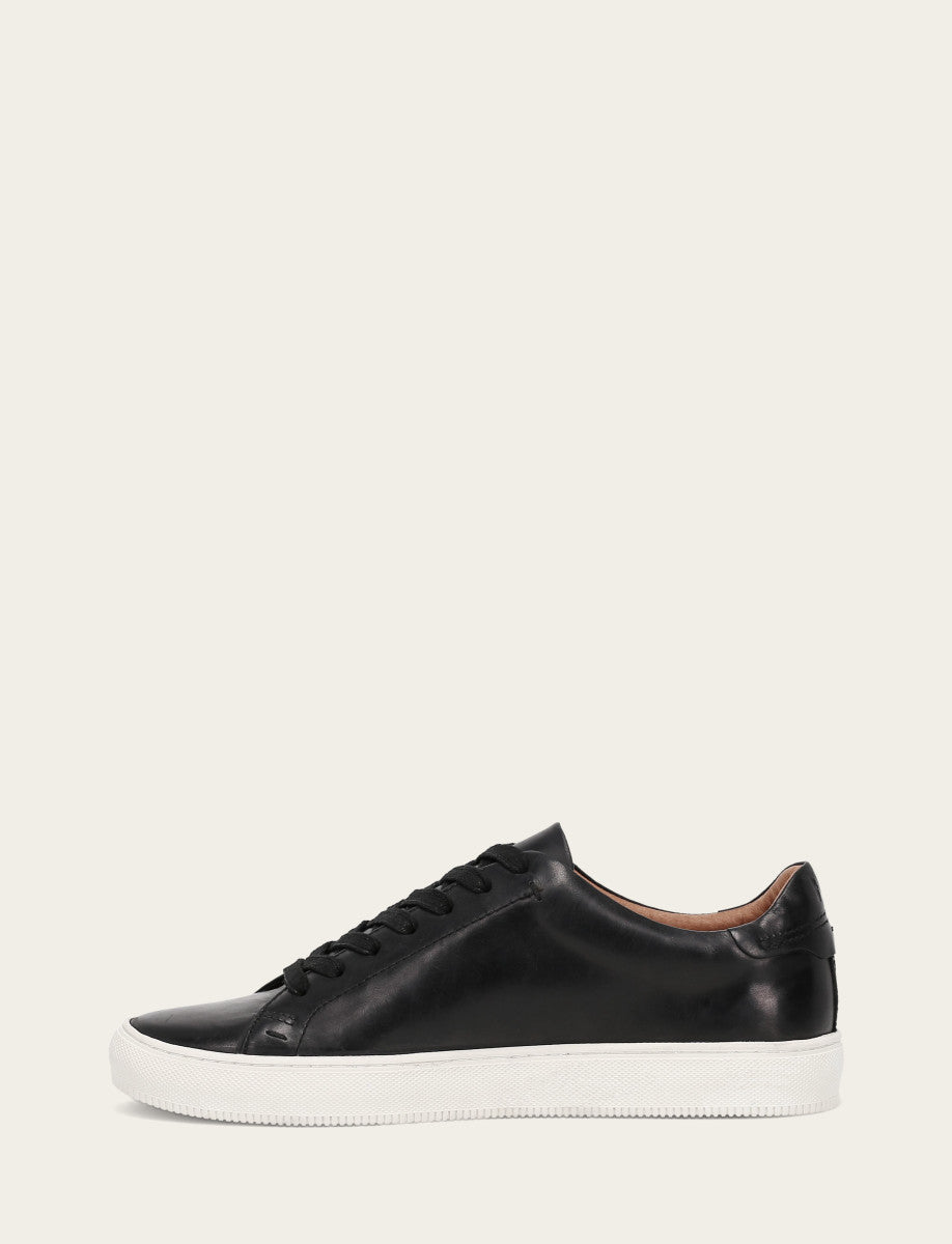 Men's Black Astor Low Lace Slip On Sneakers - Black