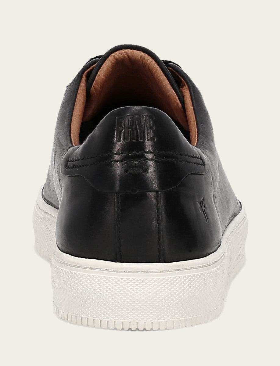 Men's Black Astor Low Lace Slip On Sneakers - Black