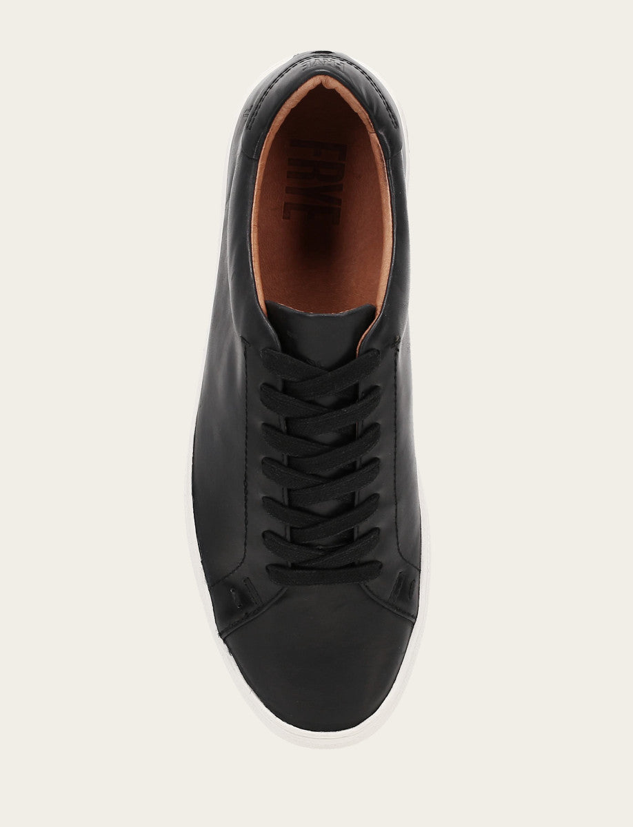 Men's Black Astor Low Lace Slip On Sneakers - Black