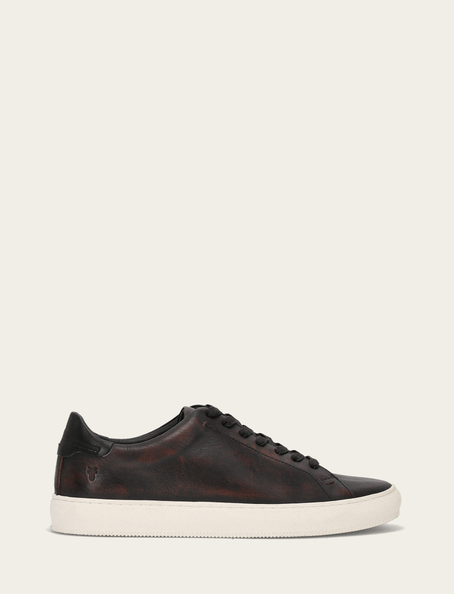 Men's Antiqued Black Astor Low Lace Slip On Sneakers - Antiqued Black