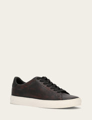 Men's Antiqued Black Astor Low Lace Slip On Sneakers - Antiqued Black