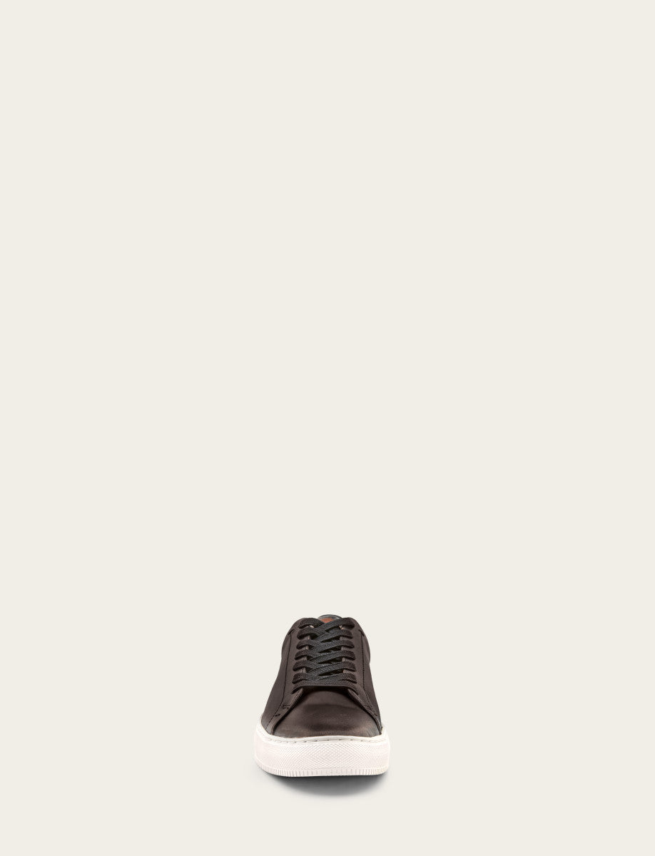 Men's Antiqued Black Astor Low Lace Slip On Sneakers - Antiqued Black