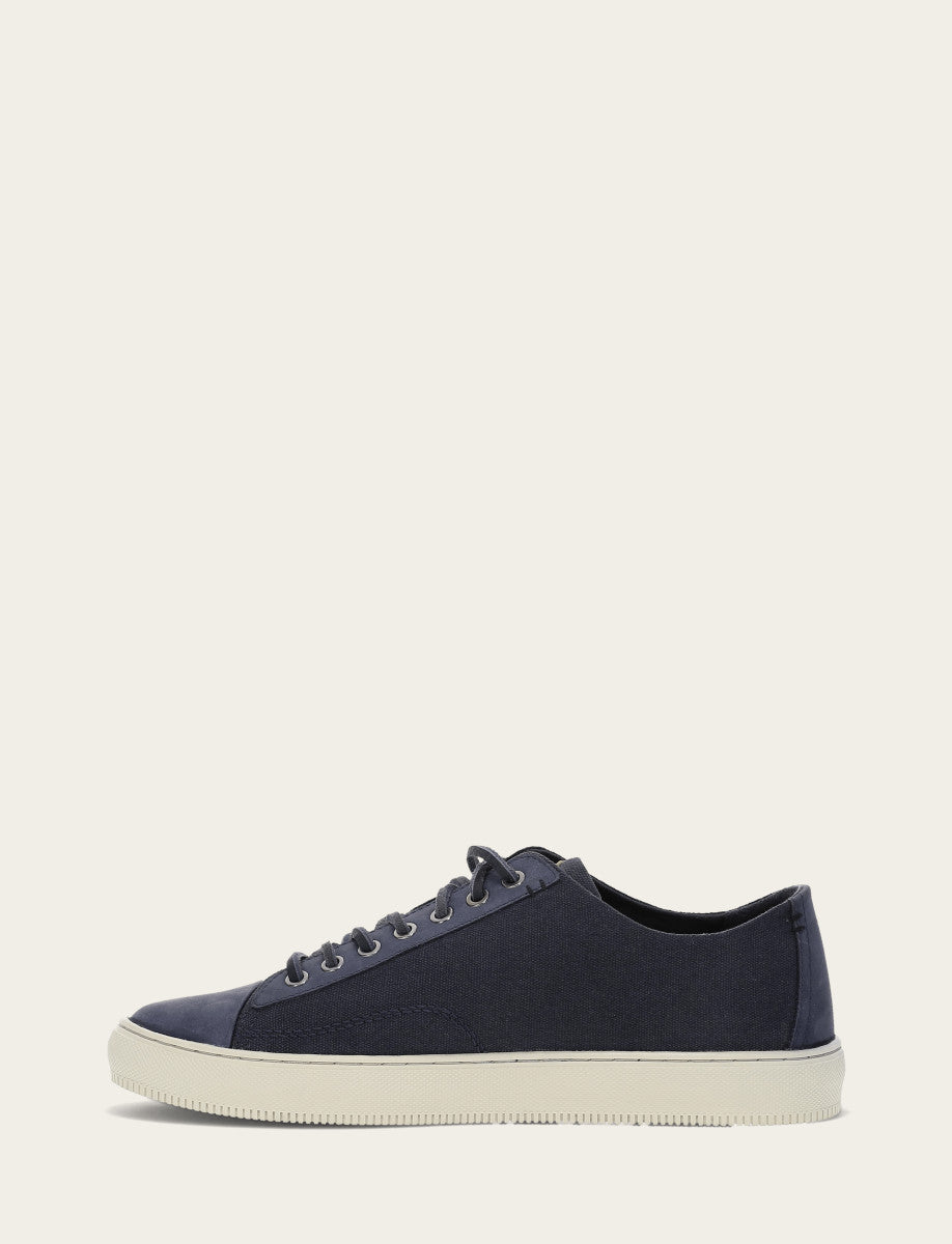 Men's Indigo Astor Cap Toe Low Lace Sneakers - Indigo