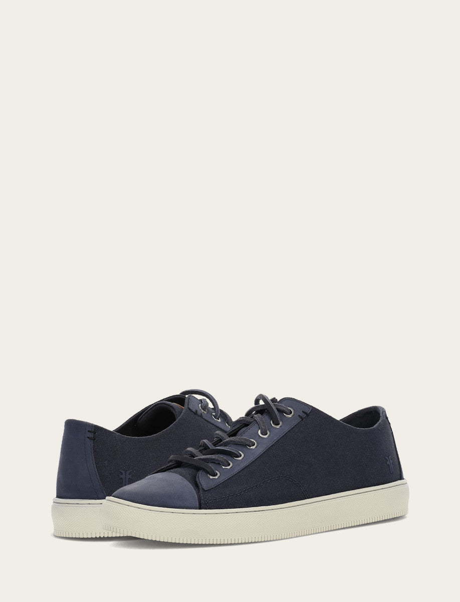 Men's Indigo Astor Cap Toe Low Lace Sneakers - Indigo