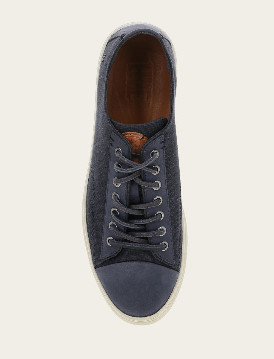 Men's Indigo Astor Cap Toe Low Lace Sneakers - Indigo