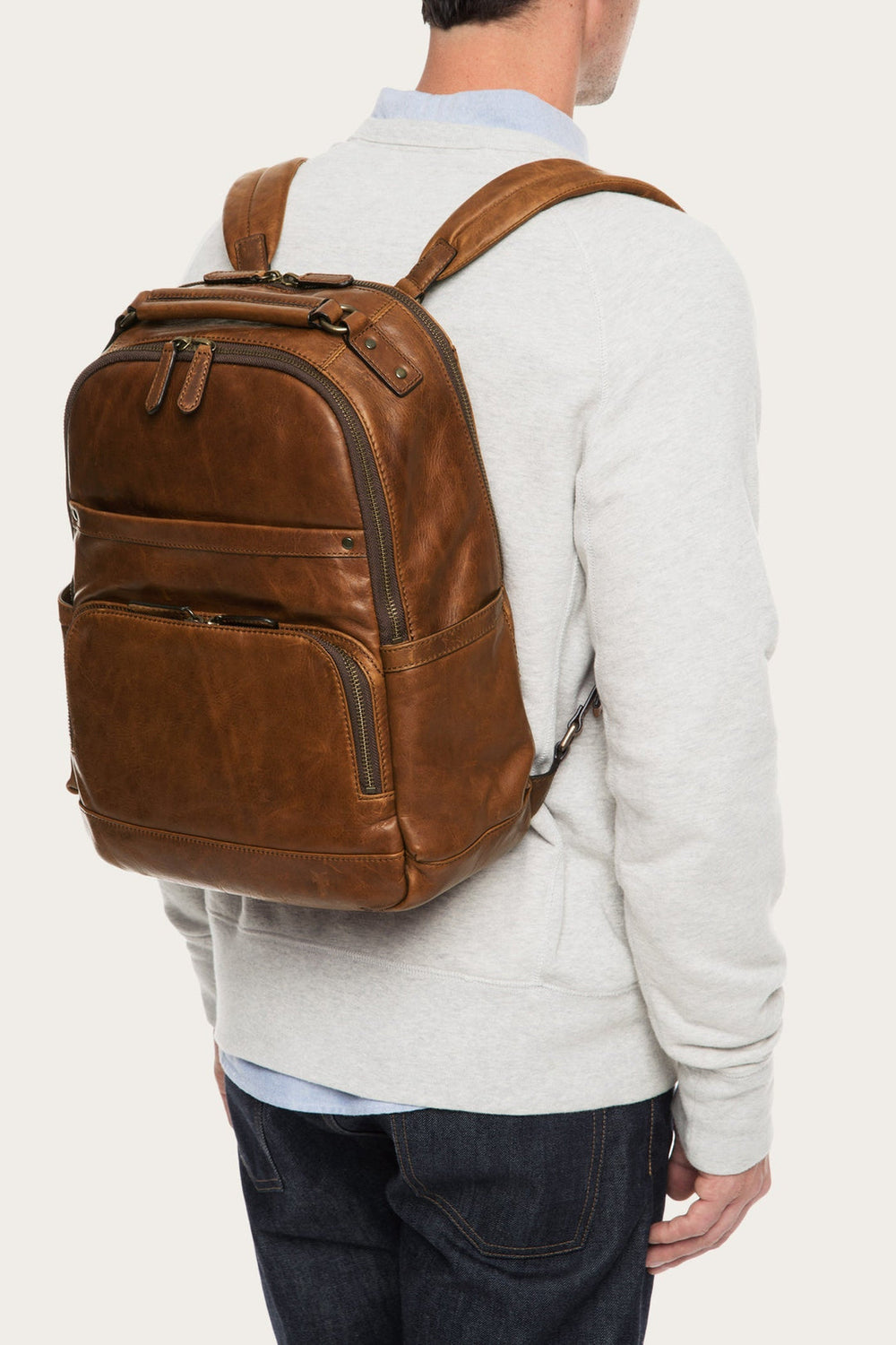 Logan Cognac Backpack - Cognac