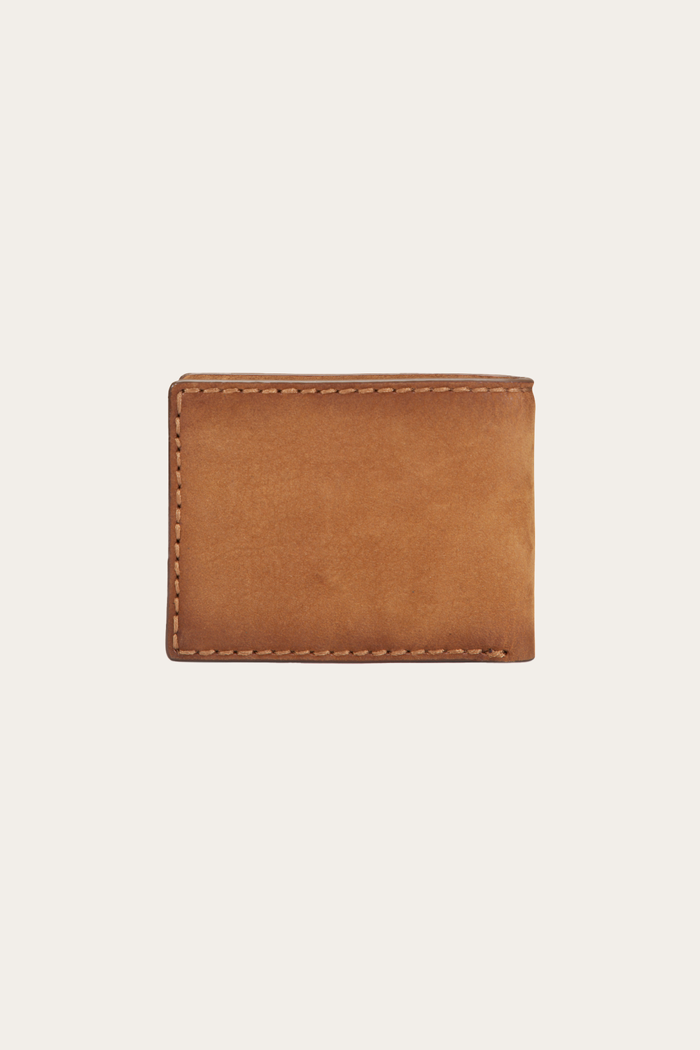 Logan Nubuck Cognac Money Clip Card Case - Cognac