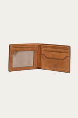 Logan Nubuck Cognac Money Clip Card Case - Cognac