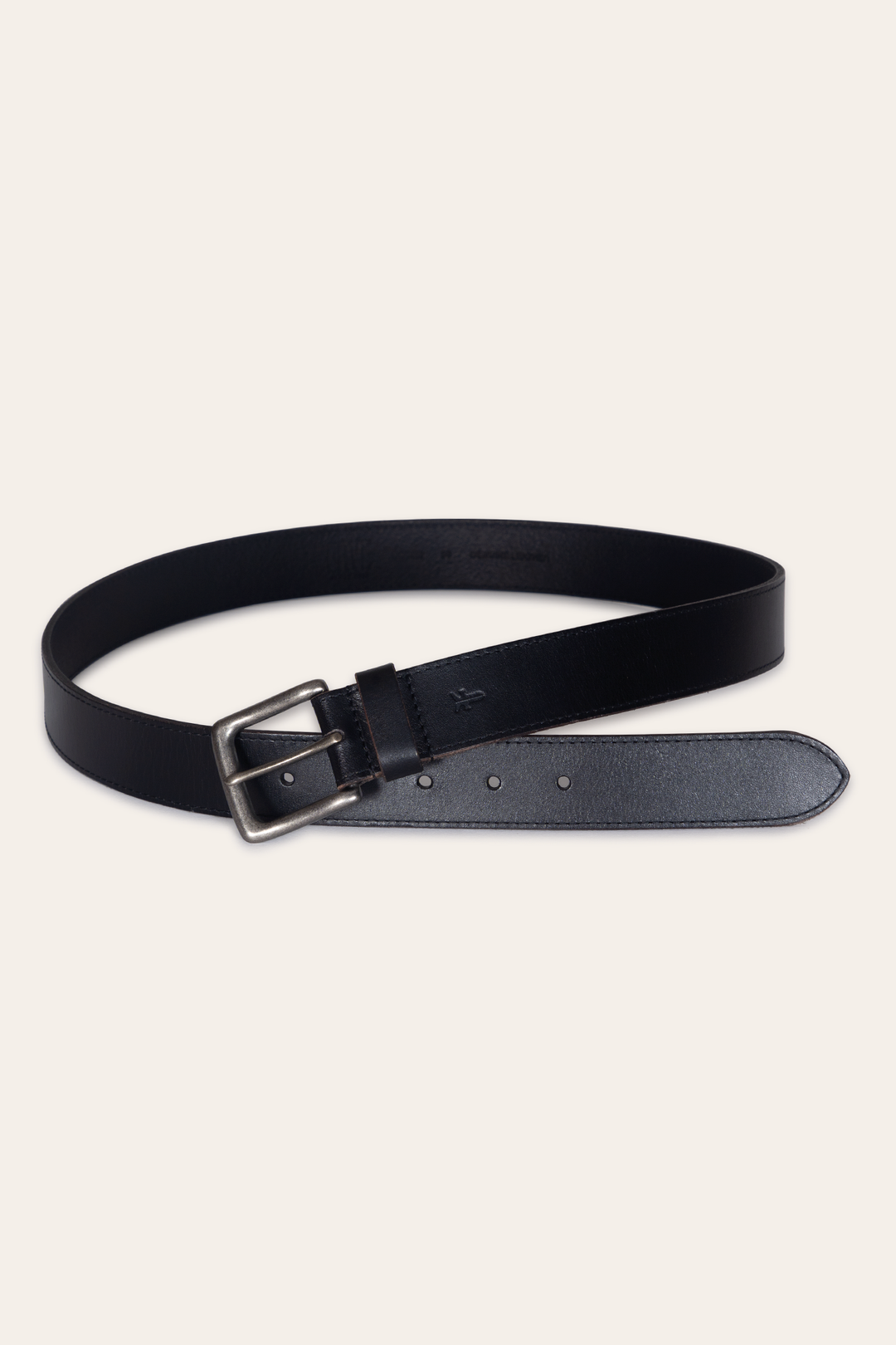 Men’s Black 35mm Pull Up Leather Belt - Black