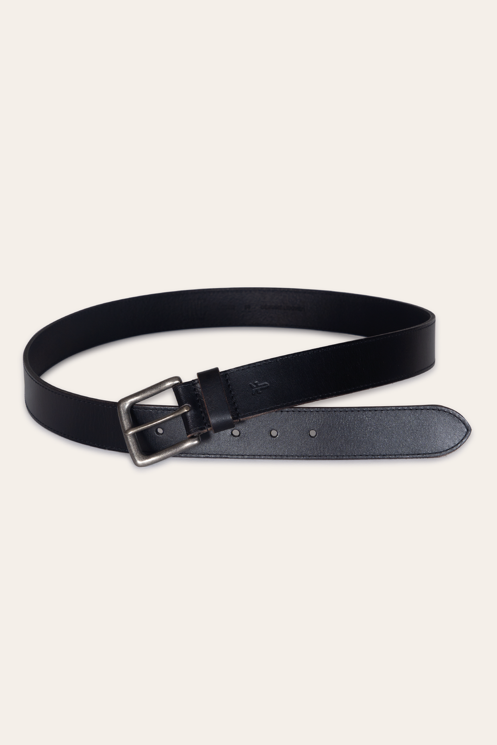 Men’s Black 35mm Pull Up Leather Belt - Black