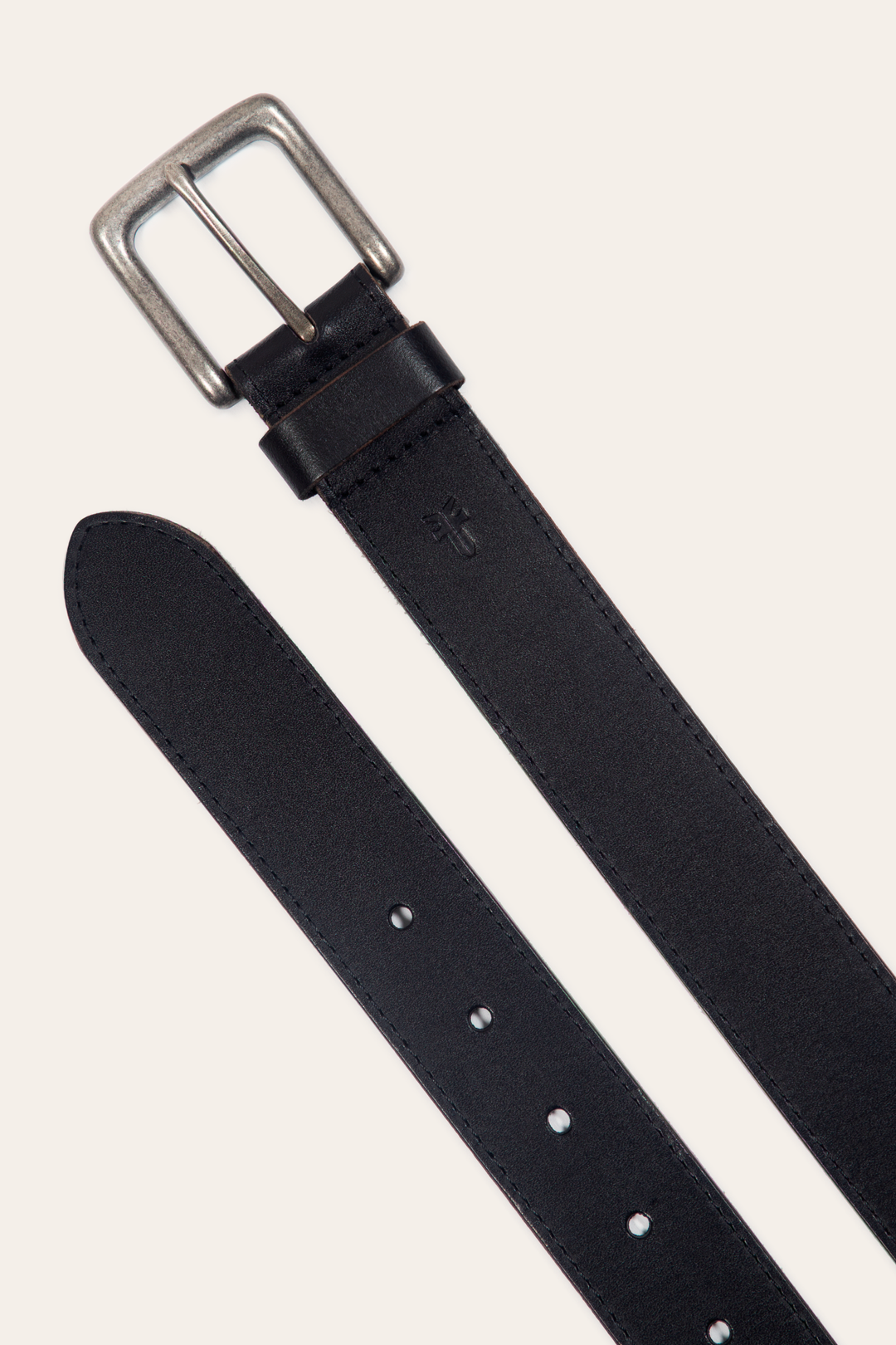 Men’s Black 35mm Pull Up Leather Belt - Black