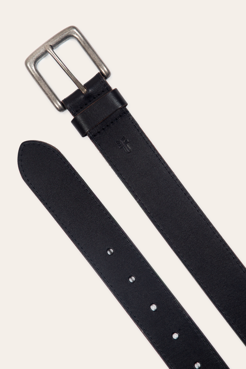 Men’s Black 35mm Pull Up Leather Belt - Black