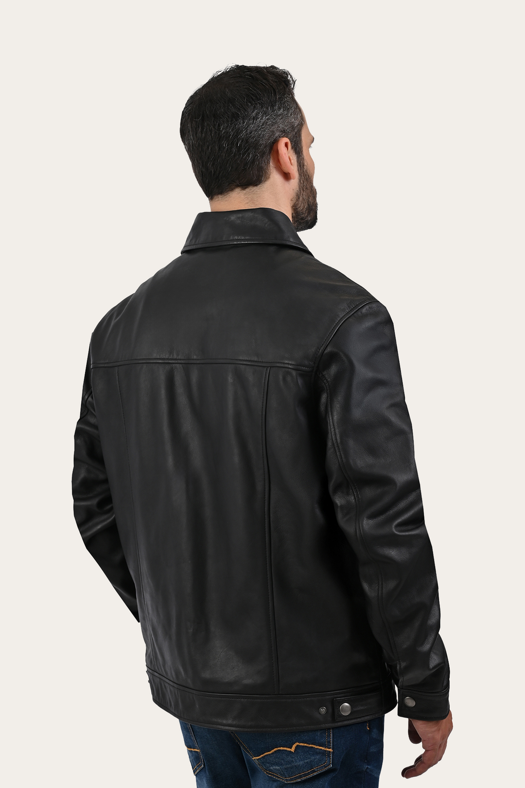 Black Baxter Trucker Jacket - Black