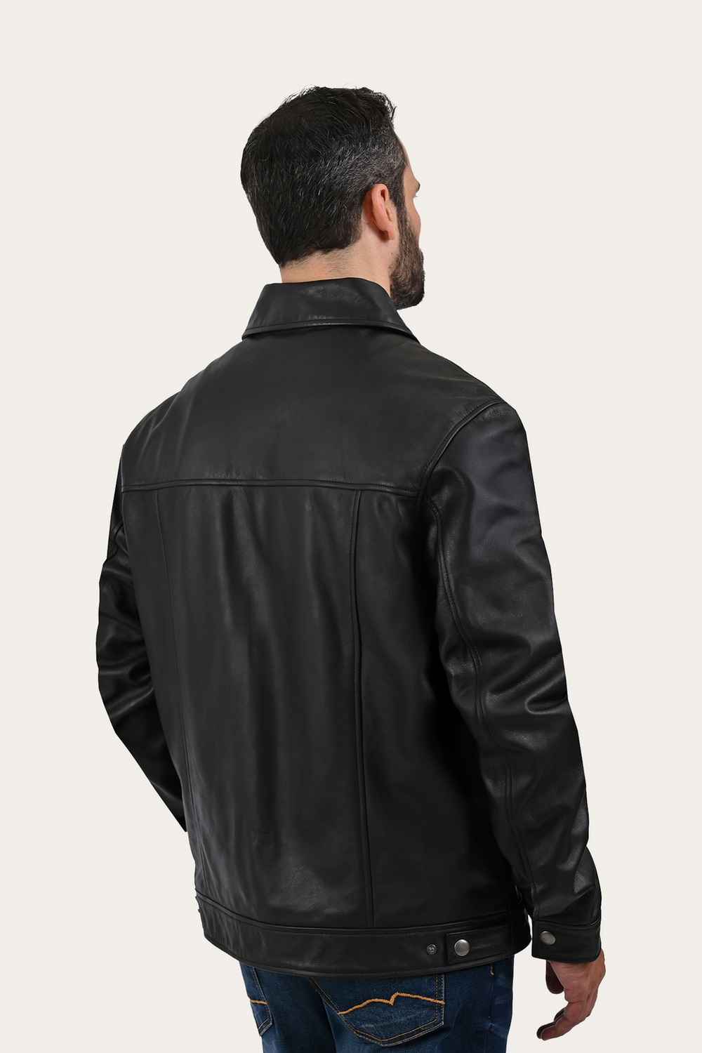 Black Baxter Trucker Jacket - Black