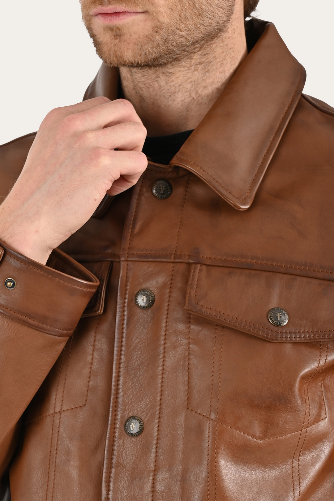 Brown Baxter Trucker Jacket - Brown