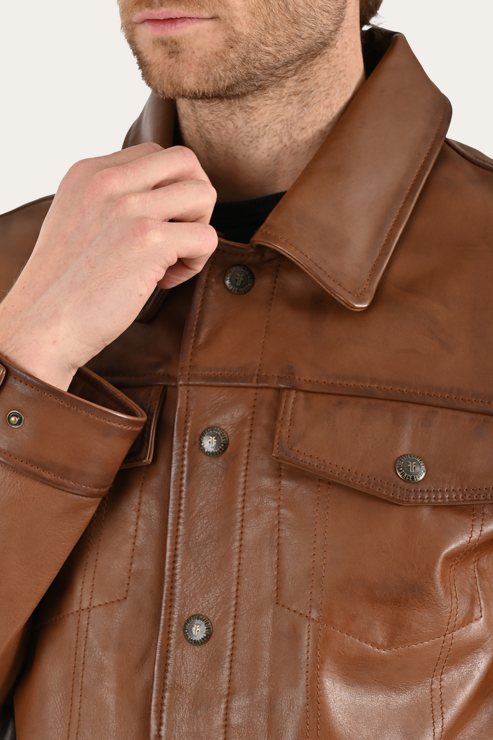 Brown Baxter Trucker Jacket - Brown