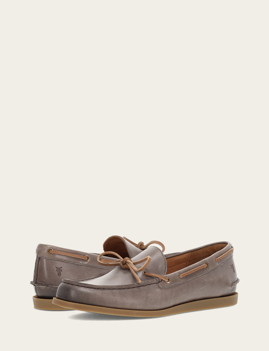Men's Steel Mason One Eye Tie Loafers - Steel