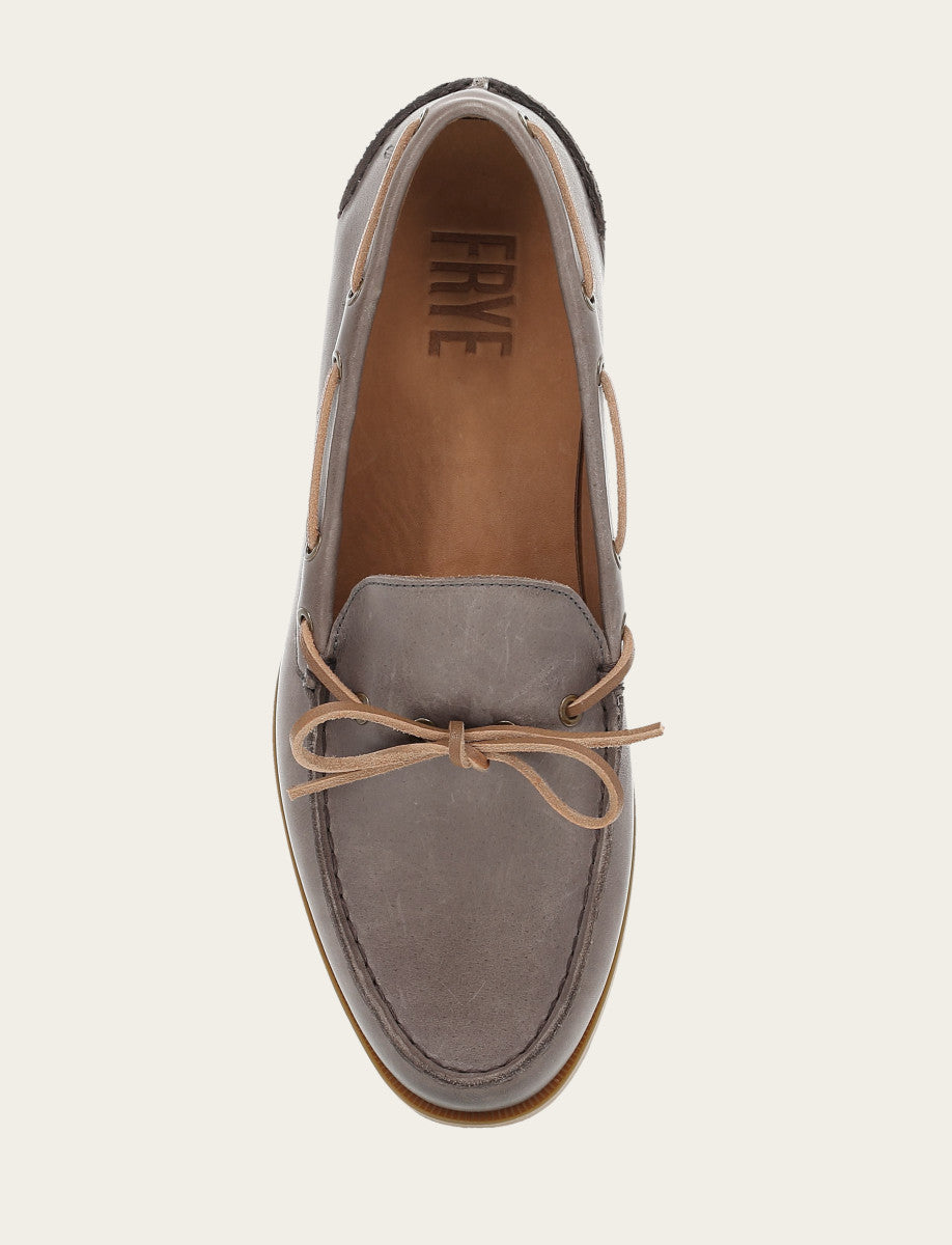 Men's Steel Mason One Eye Tie Loafers - Steel