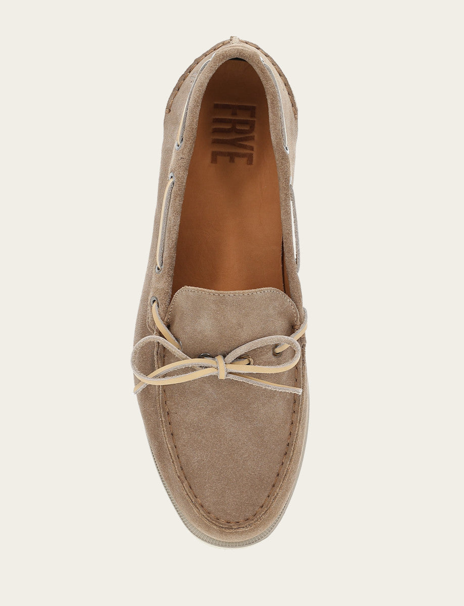 Men's Mushroom Mason One Eye Tie Loafers - Mushroom