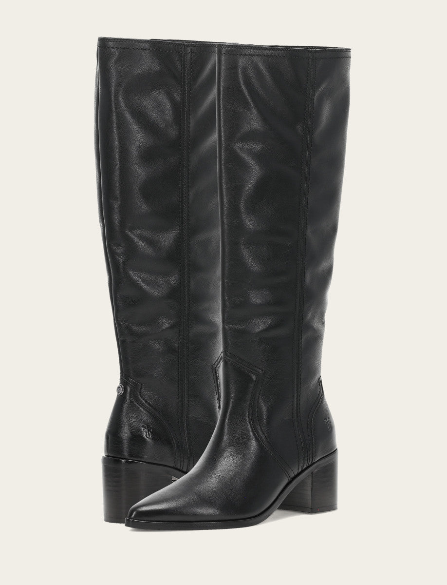 Women's Black Sadie Softy Tall Booties - Black