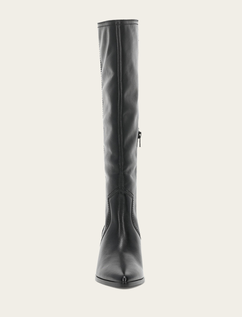 Women's Black Sadie Softy Tall Booties - Black