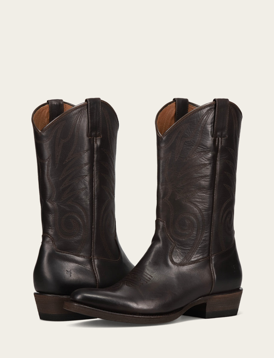 Men's Chocolate Grady Vintage Stitch Western Boots - CHOCOLATE