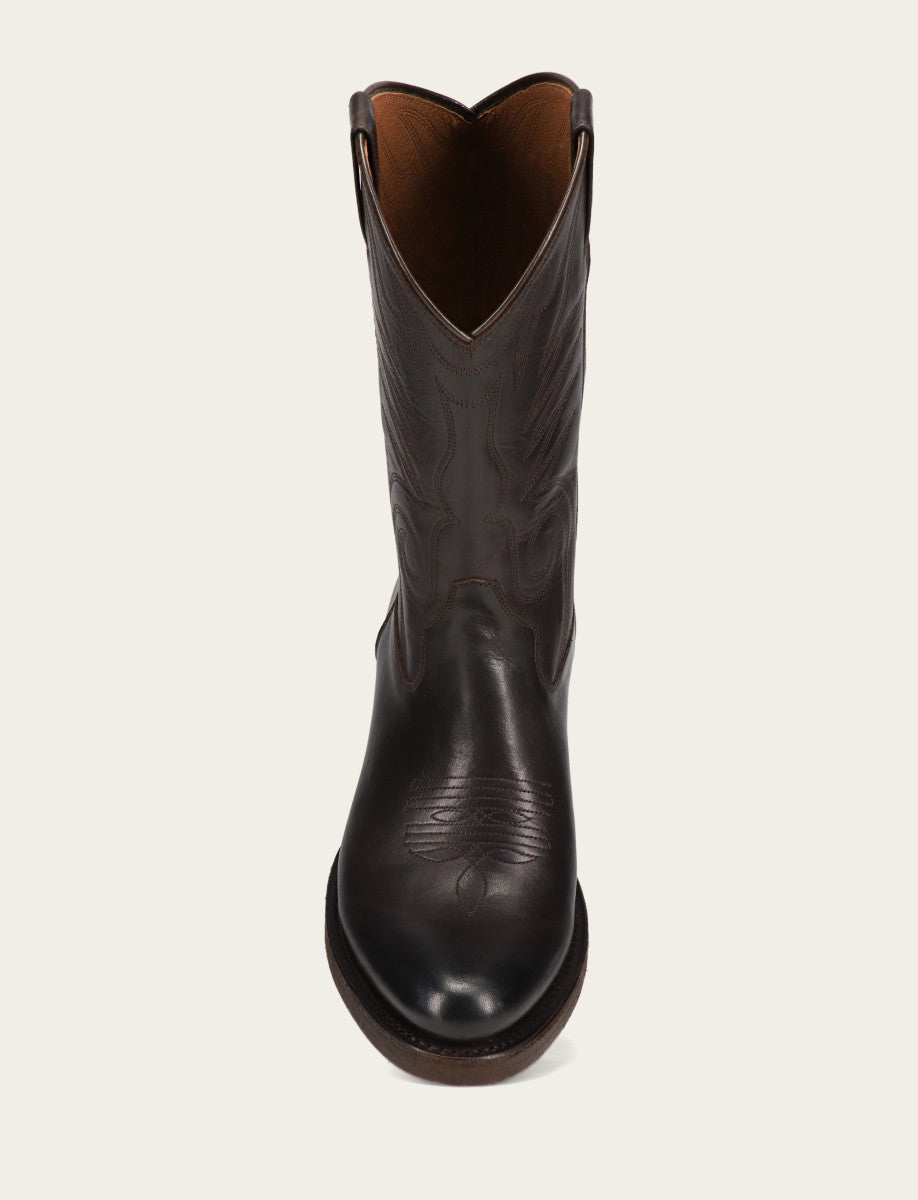 Men's Chocolate Grady Vintage Stitch Western Boots - CHOCOLATE